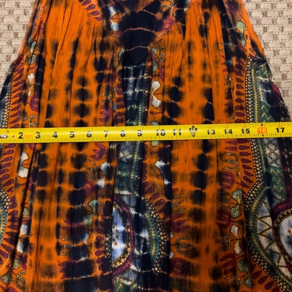 Women’s World Market boho flare top, sm, multi-colored, slightly used. - Picture 5 of 8